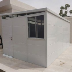 Everbox Abri de jardin résine PVC (polychlorure de vinyle) + XPS (polystyrène extrudé) Blanc 12m²
