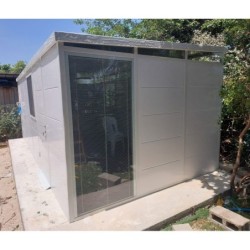 Everbox Abri de jardin résine PVC (polychlorure de vinyle) + XPS (polystyrène extrudé) Blanc 12m²