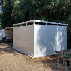Everbox Abri de jardin résine PVC (polychlorure de vinyle) + XPS (polystyrène extrudé) Blanc 12m²