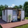 Everbox Abri de jardin résine PVC (polychlorure de vinyle) + XPS (polystyrène extrudé) Blanc 12m²