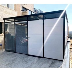 Everbox Abri de jardin résine PVC (polychlorure de vinyle) + XPS (polystyrène extrudé) Blanc 12m²