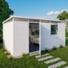 Everbox Abri de jardin résine PVC (polychlorure de vinyle) + XPS (polystyrène extrudé) Blanc 14,93m²