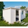 Everbox Abri de jardin résine PVC (polychlorure de vinyle) + XPS (polystyrène extrudé) Blanc 14,93m²
