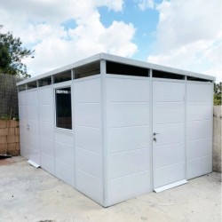 Everbox Abri de jardin résine PVC (polychlorure de vinyle) + XPS (polystyrène extrudé) Blanc 14,93m²
