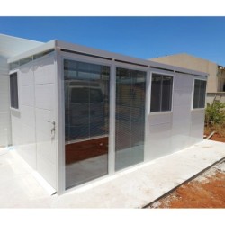 Everbox Abri de jardin résine PVC (polychlorure de vinyle) + XPS (polystyrène extrudé) Blanc 14,93m²