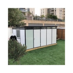 Everbox Abri de jardin résine PVC (polychlorure de vinyle) + XPS (polystyrène extrudé) Blanc 14,93m²