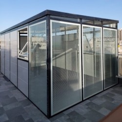 Everbox Abri de jardin résine PVC (polychlorure de vinyle) + XPS (polystyrène extrudé) Blanc 14,93m²