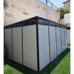 Everbox Abri de jardin résine PVC (polychlorure de vinyle) + XPS (polystyrène extrudé) Blanc 14,93m²