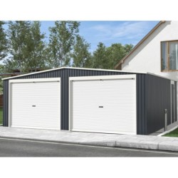X-Metal Garage métal Acier galvanisé Gris 32.67m²