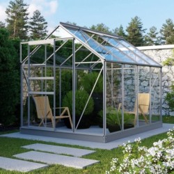Vitavia Serre de jardin en verre Gris 5m²
