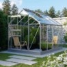 Vitavia Serre de jardin en verre Gris 5m²