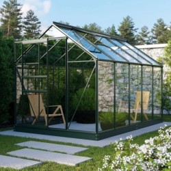 Vitavia Serre de jardin en verre Vert 6.2m²