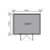 Woodlife Garden Abris de jardin en composite Composite Gris 5.95m²
