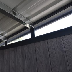 Woodlife Garden Abris de jardin en composite Composite Gris 5.95m²