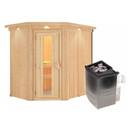 Karibu Sauna traditionnel Bois naturel