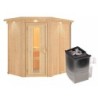 Karibu Sauna traditionnel Bois naturel