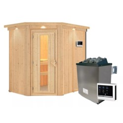 Karibu Sauna traditionnel Bois naturel