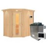 Karibu Sauna traditionnel Bois naturel