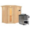 Karibu Sauna traditionnel Bois naturel