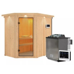 Karibu Sauna traditionnel Bois naturel