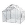 Vitavia Serre de jardin en verre Gris 6.7m²