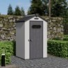 Jôbu Abri de jardin résine Polypropylène Gris 1.24m²