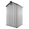 Jôbu Abri de jardin résine Polypropylène Gris 1.24m²