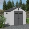Jôbu Abri de jardin résine Polypropylène Gris 5.3m²