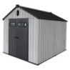 Jôbu Abri de jardin résine Polypropylène Gris 5.3m²