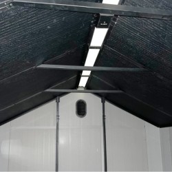 Jôbu Abri de jardin résine Polypropylène Gris 5.3m²