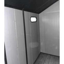 Jôbu Abri de jardin résine Polypropylène Gris 5.3m²