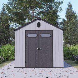 Jôbu Abri de jardin résine Polypropylène Gris 6.7m²