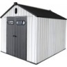 Jôbu Abri de jardin résine Polypropylène Gris 6.7m²
