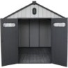 Jôbu Abri de jardin résine Polypropylène Gris 6.7m²