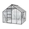 Vitavia Serre de jardin en verre Noir 6.7m²