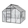 Vitavia Serre de jardin en verre Noir 8.3m²