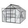 Vitavia Serre de jardin en verre Noir 9.9m²