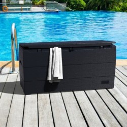 Duramax Coffre de jardin Résine de synthèse Gris