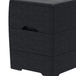 Duramax Coffre de jardin Résine de synthèse Gris