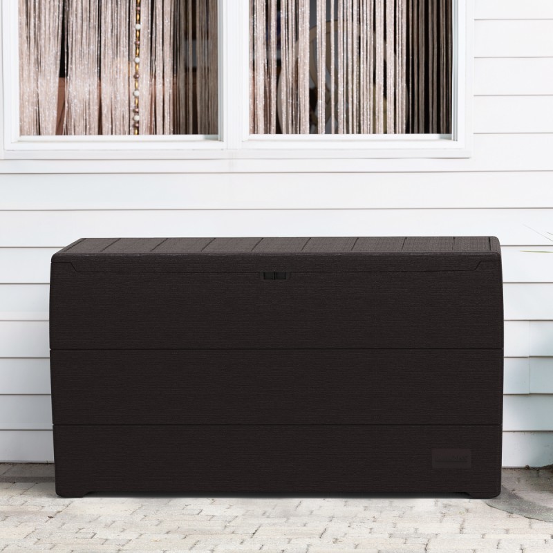 Duramax Coffre de jardin Résine de synthèse Marron Duramax Coffre de jardin Résine de synthèse Marron