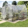 Vitavia Serre de jardin en verre Gris 13m²