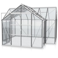 Vitavia Serre de jardin en verre Gris 13m²