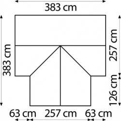 Vitavia Serre de jardin en verre Gris 13m²