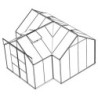 Vitavia Serre de jardin en verre Gris 13m²