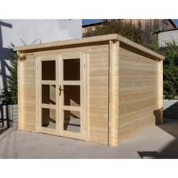 Gardy Shelter Abri de jardin bois 5 à 10 m² Bois Marron 9m²