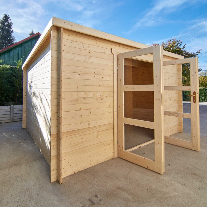 Gardy Shelter Abri de jardin bois 10 à 15 m² Bois massif Marron 12m² Gardy Shelter Abri de jardin bois 10 à 15 m² Bois massif Marron 12m²