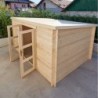 Gardy Shelter Abri de jardin bois 10 à 15 m² Bois massif Marron 12m²