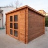 Gardy Shelter Abri de jardin bois 5 à 10 m² Bois massif Marron 9m²