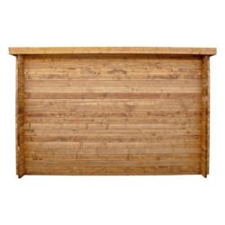 Gardy Shelter Abri de jardin bois 5 à 10 m² Bois massif Marron 9m²