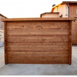 Gardy Shelter Abri de jardin bois 5 à 10 m² Bois massif Marron 9m²